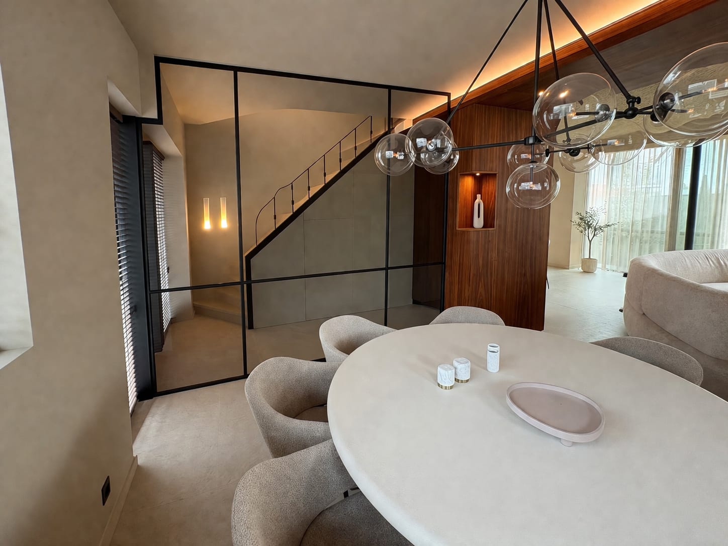 patint eetkamer mortex vloer