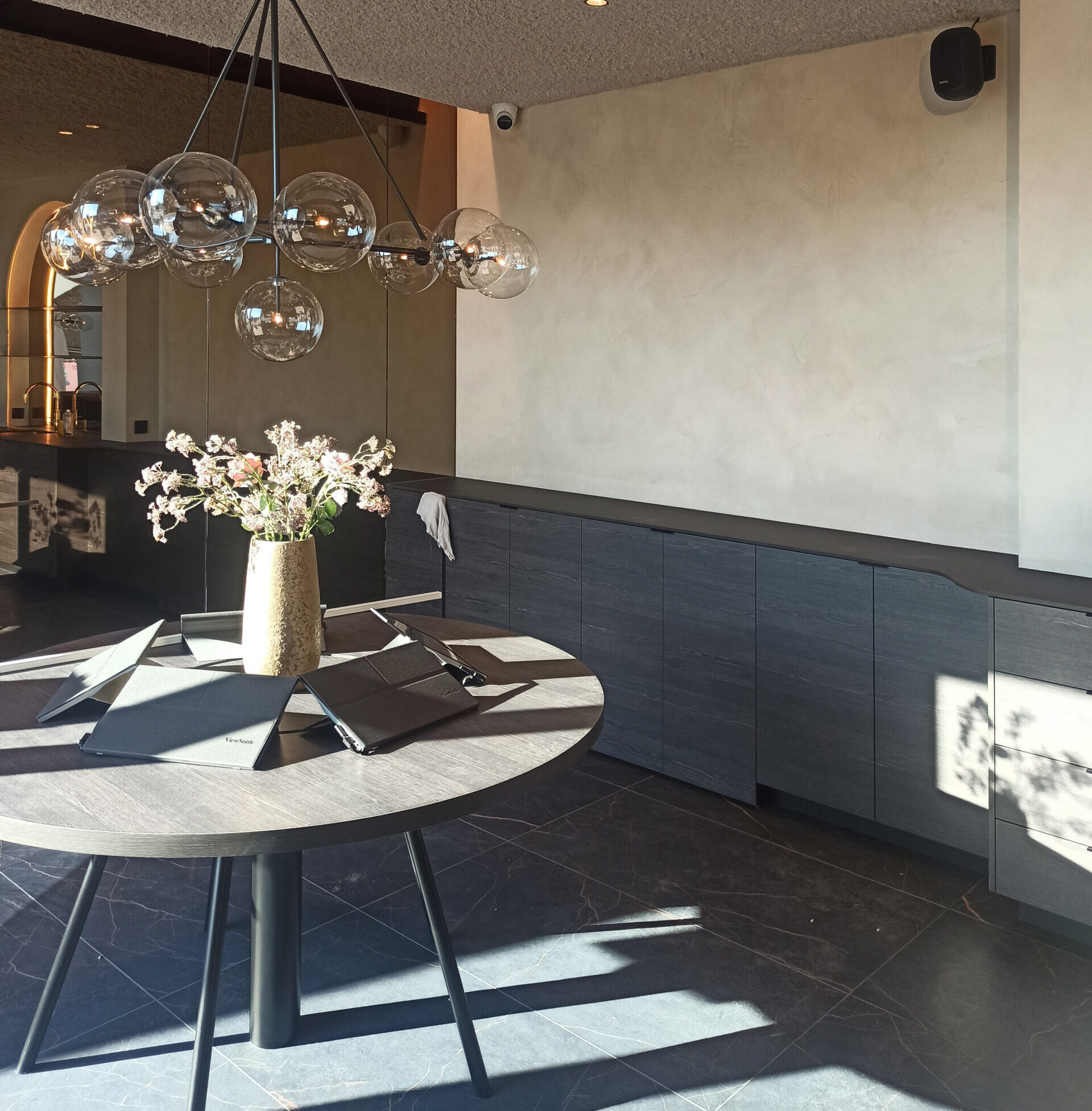 patint woonkamer mortex wand